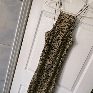 Silence & Noise 90s Leopard Dress